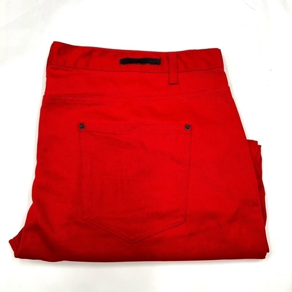 RED JEANS W50 x L34 with Black Details on Front